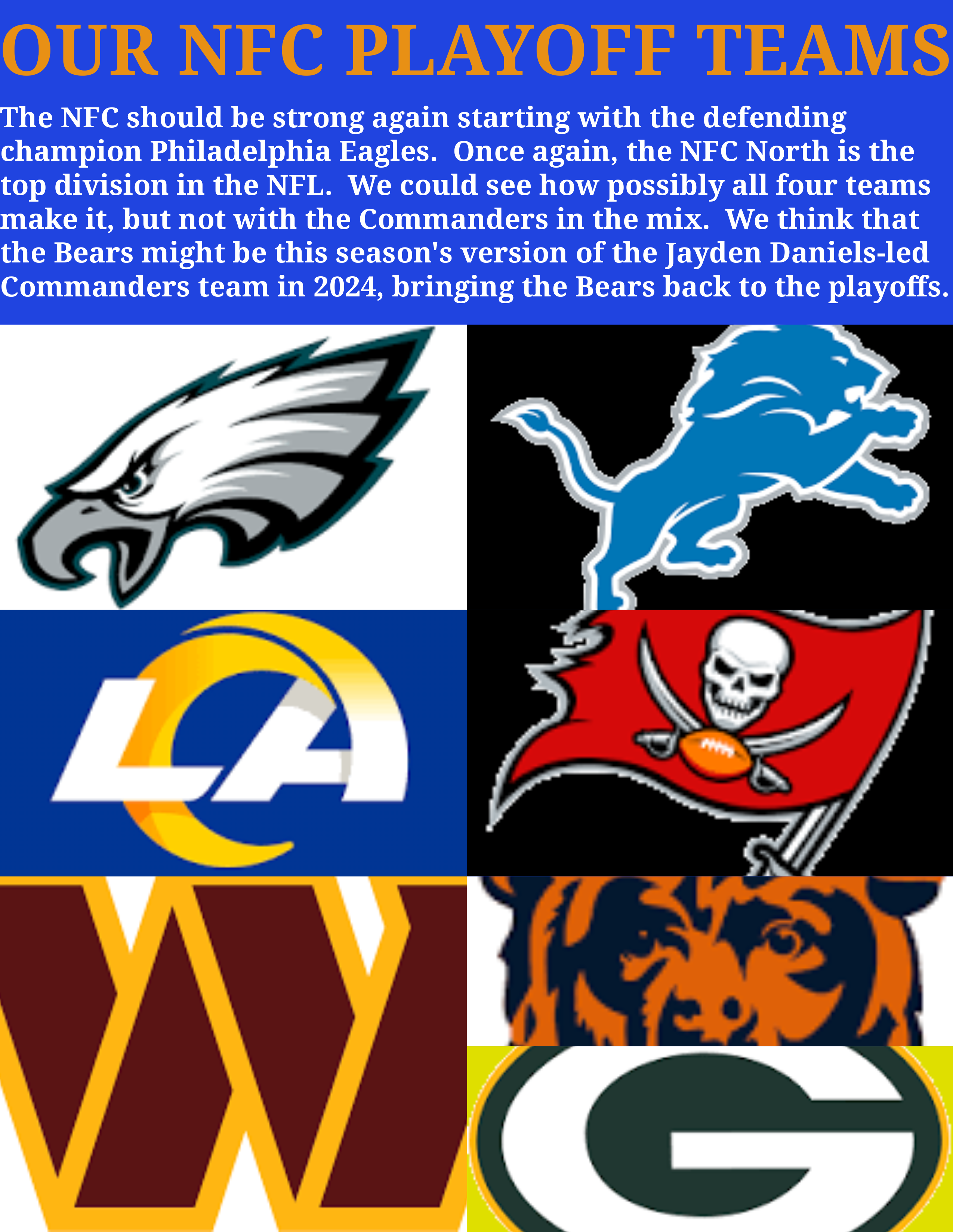 2025 NFC FORECAST